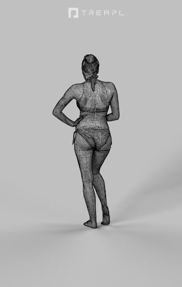 5x BEACH MAN WOMAN VOL01 SCANNED 3D Model Collection_9