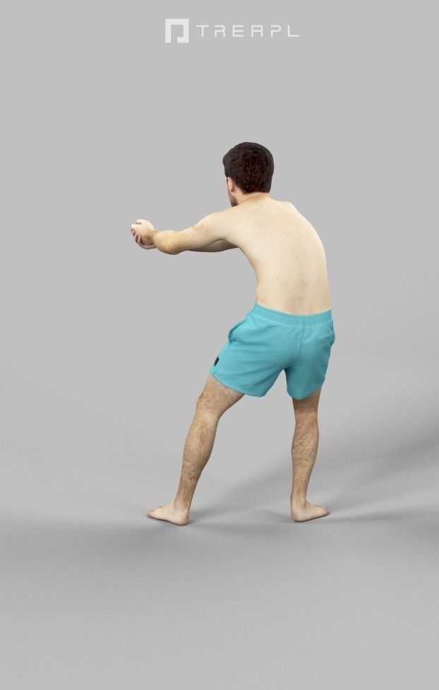 5x BEACH MAN WOMAN VOL01 SCANNED 3D Model Collection_41