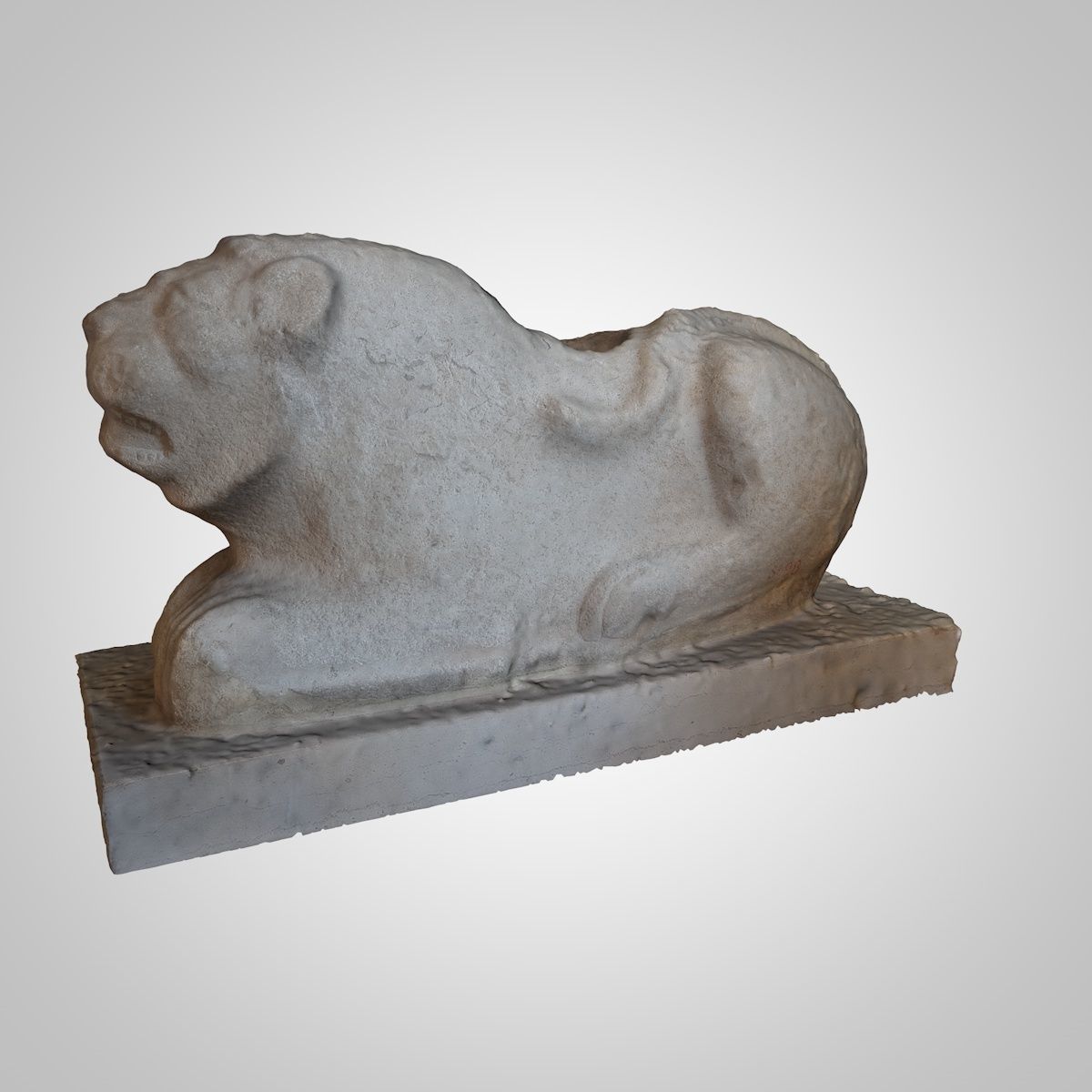 ASSYRIAN - LION GUARDING STONE 3D model_10
