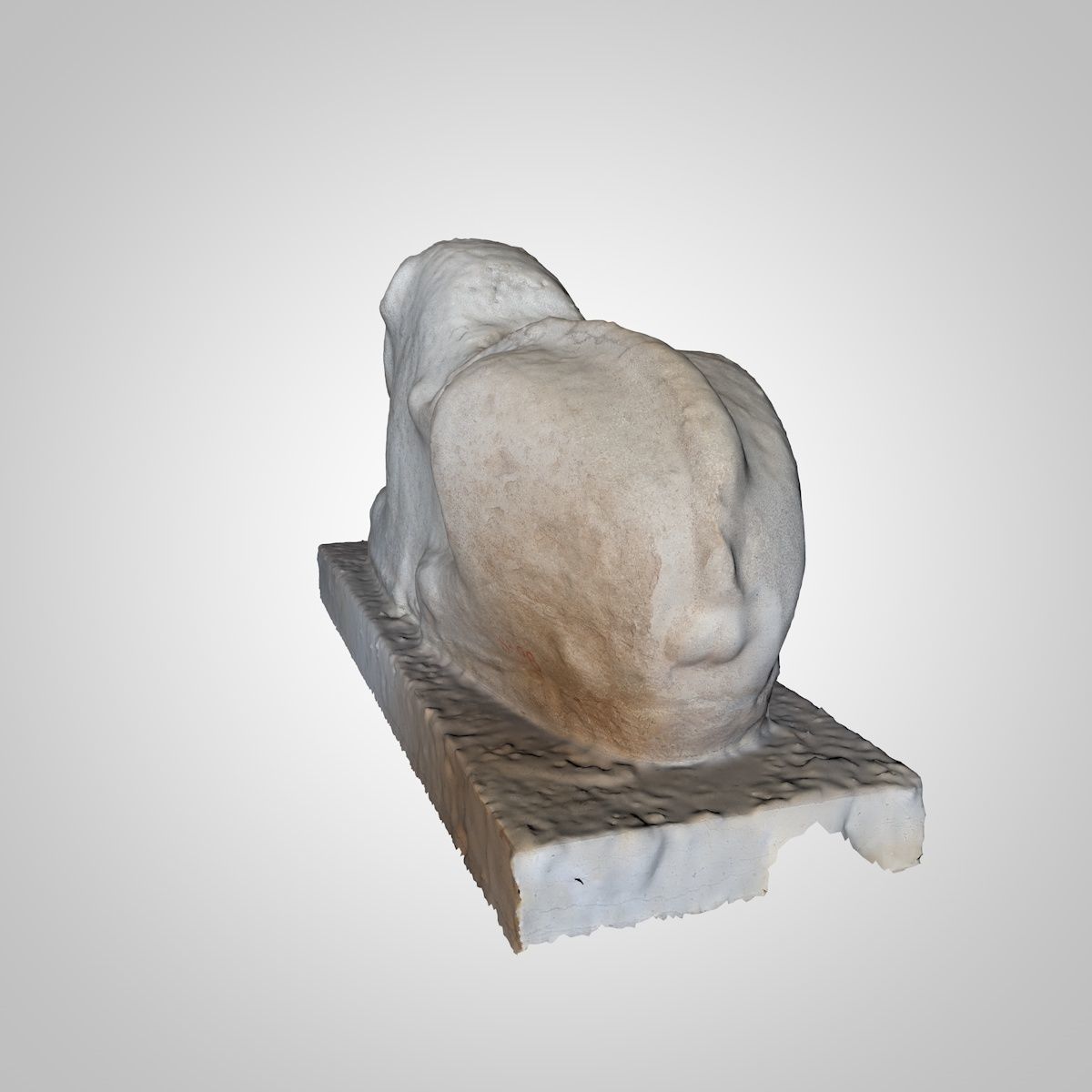 ASSYRIAN - LION GUARDING STONE 3D model_12