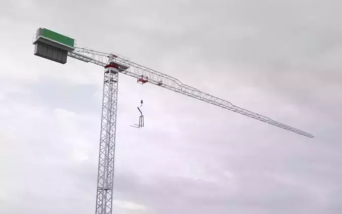 Flat Top Tower Crane 3 - Construction Crane