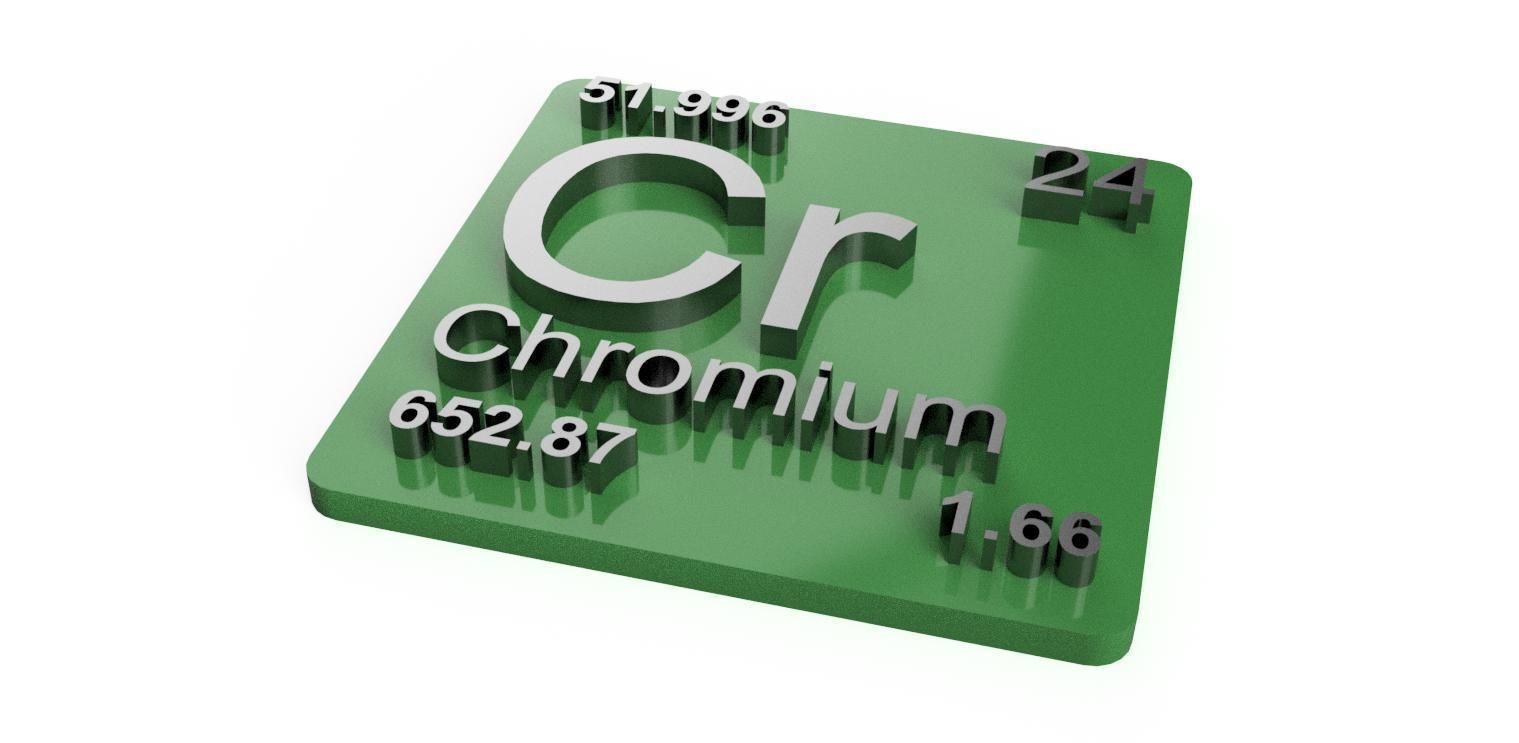 Periodic Table of Elements d-block chemistry - stl file 3D print model_6