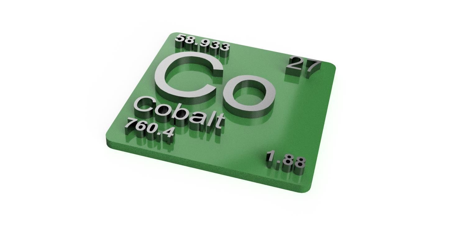 Periodic Table of Elements d-block chemistry - stl file 3D print model_8