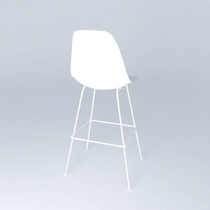 Bar Stool Free 3D model_1