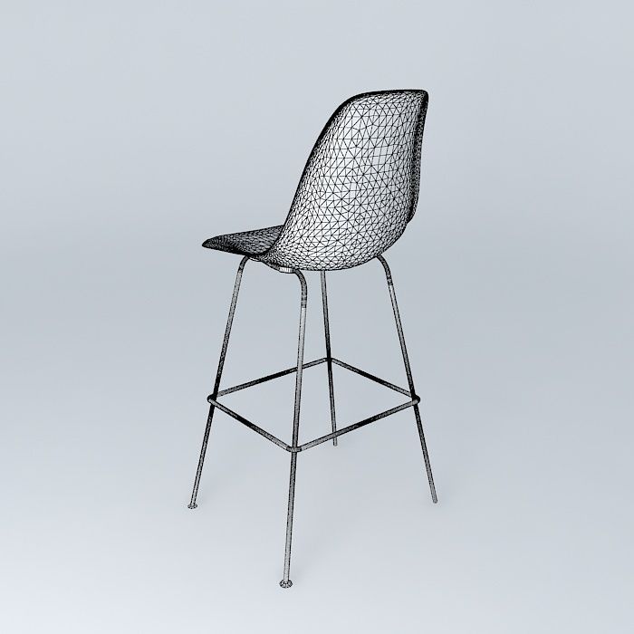 Bar Stool Free 3D model_4