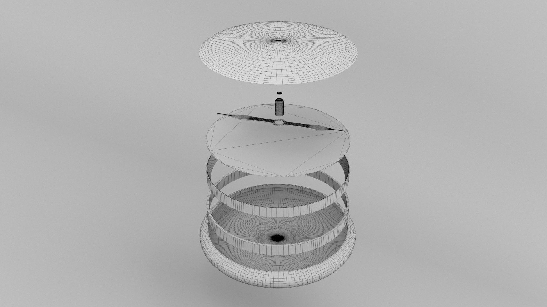 Custom Nicolas Feuillatte Palmes Dor Compass 3D model_3
