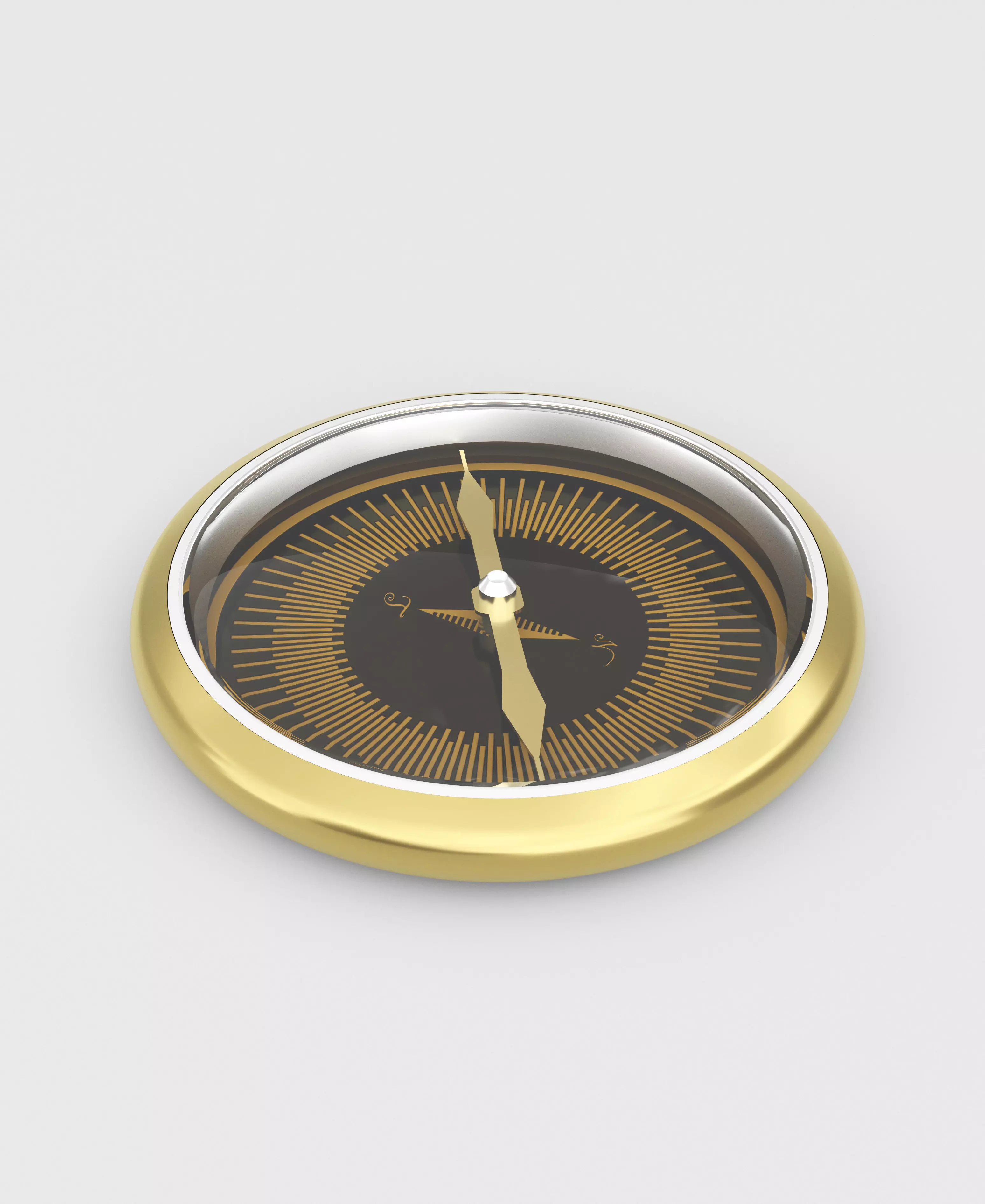 Custom Nicolas Feuillatte Palmes Dor Compass 3D model_0