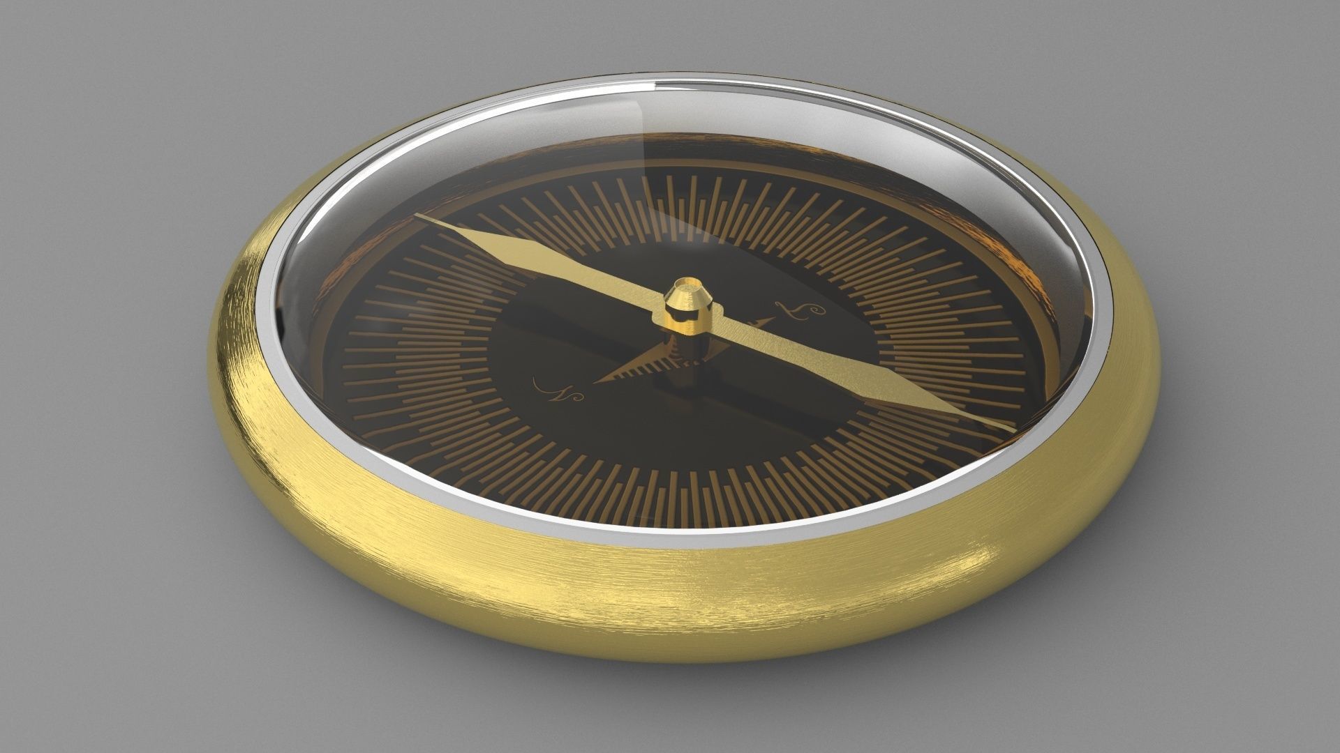 Custom Nicolas Feuillatte Palmes Dor Compass 3D model_1