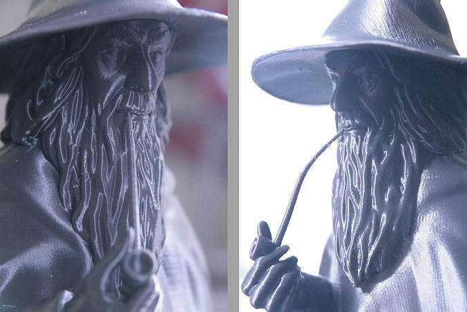 Gandalf bust of wizard 3D print model