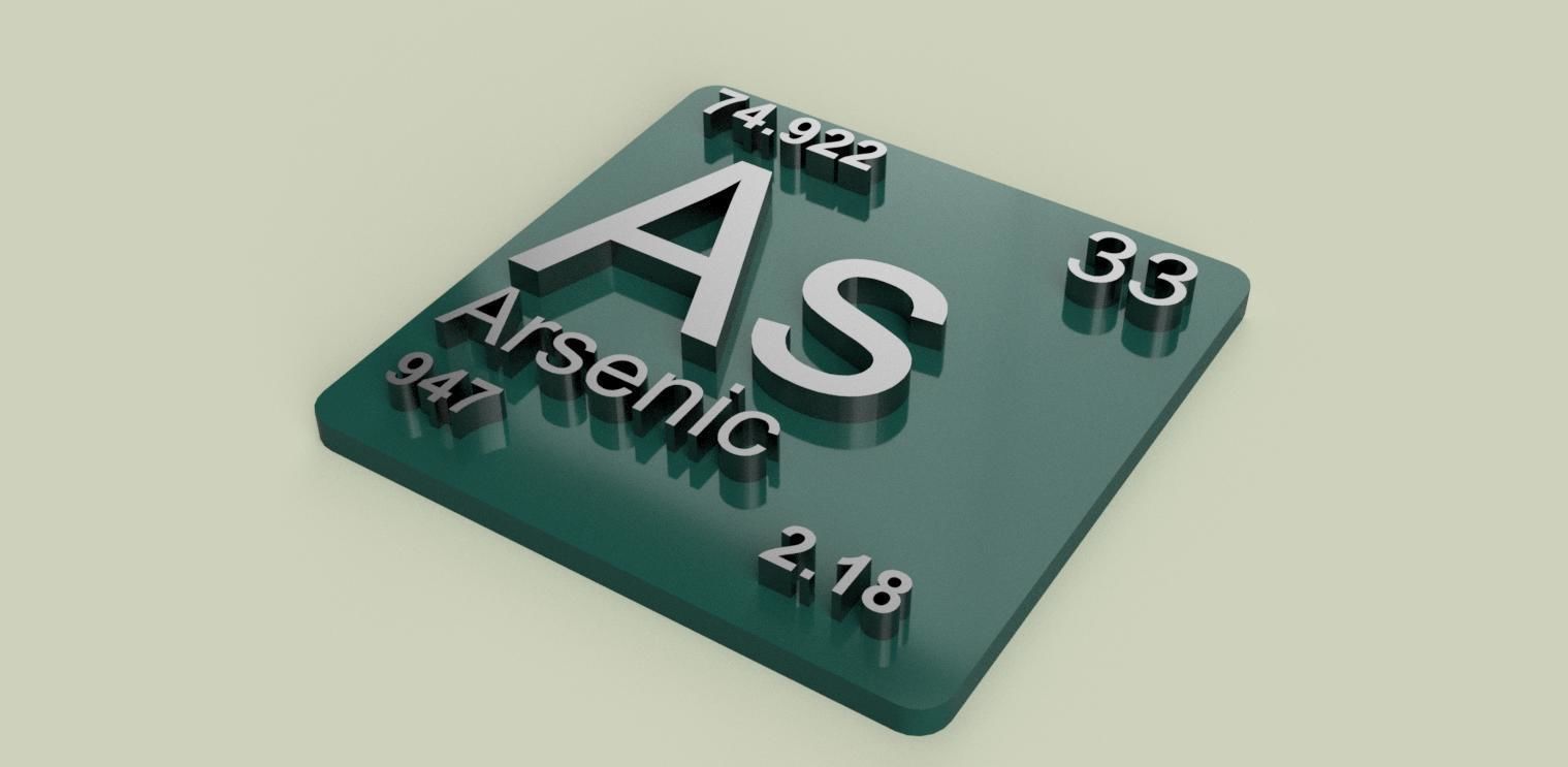 Periodic Table of Elements p-block chemistry - stl file 3D print model_8