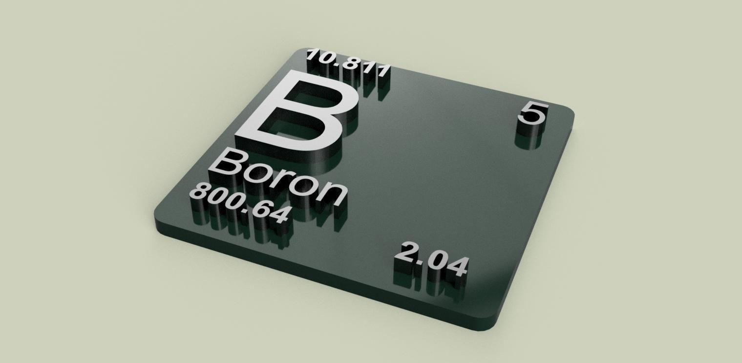 Periodic Table of Elements p-block chemistry - stl file 3D print model_10