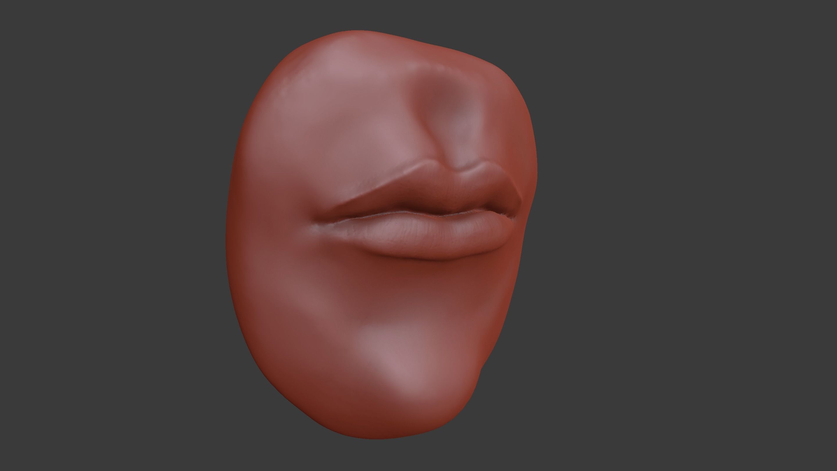 Human Mouth Lips 3D model_2