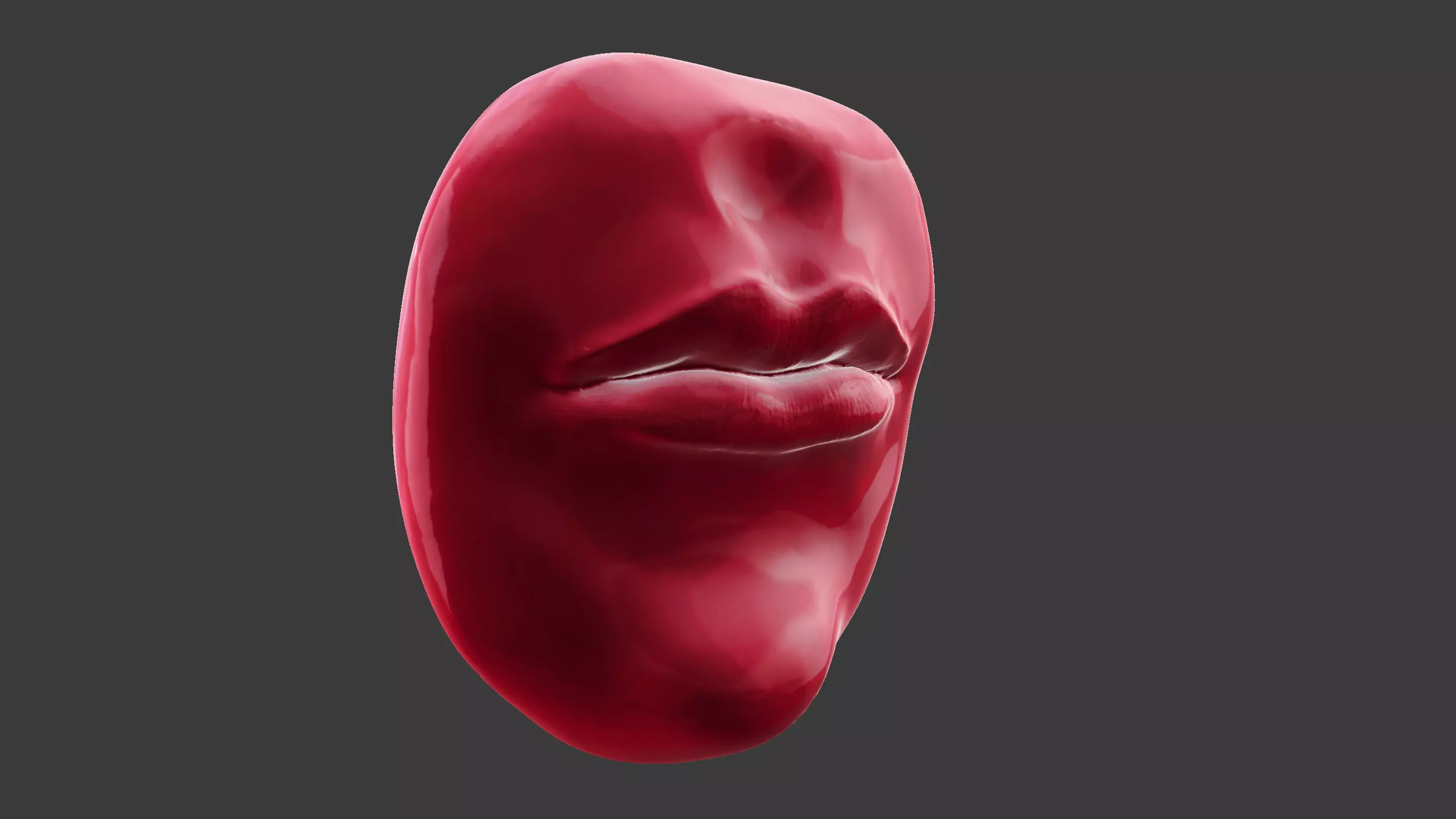 Human Mouth Lips 3D model_0
