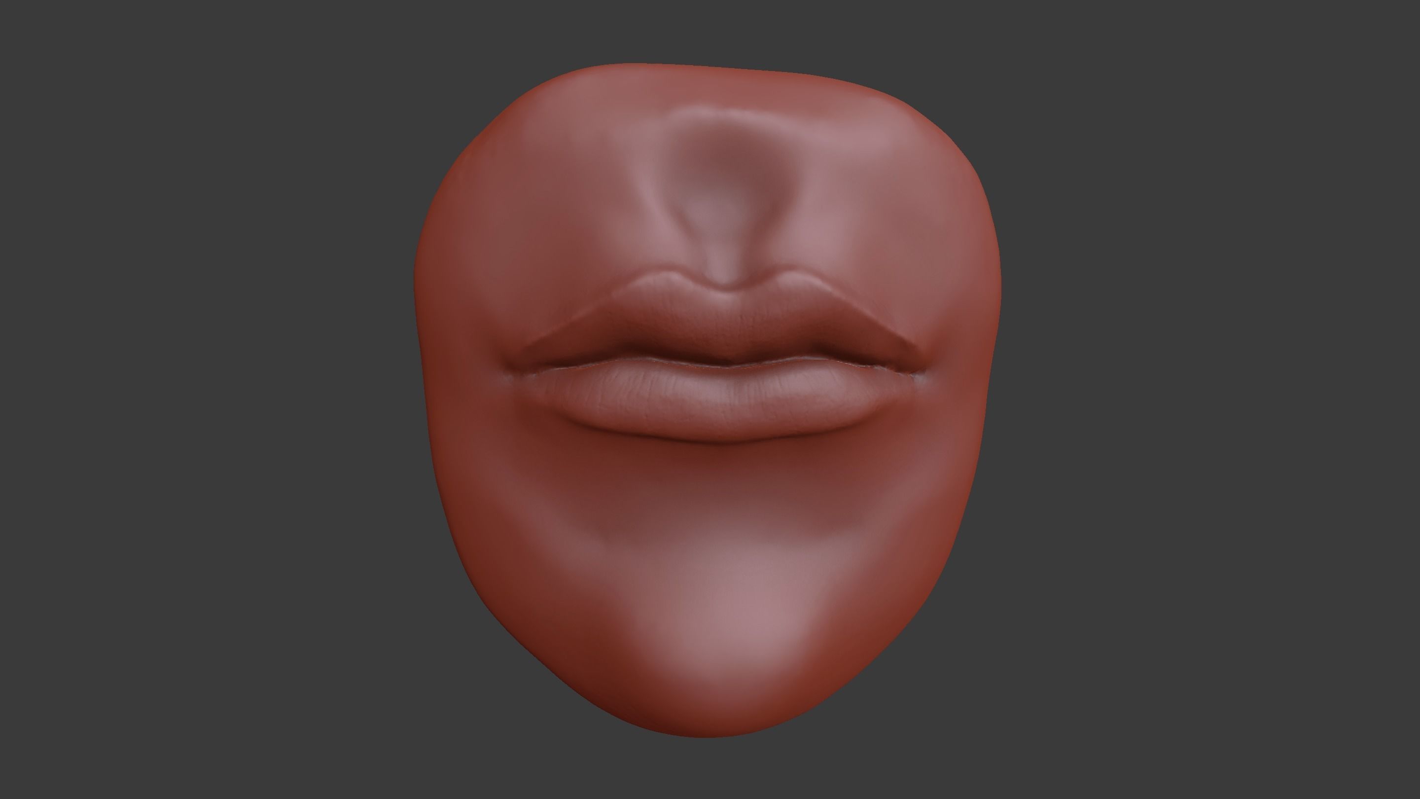 Human Mouth Lips 3D model_3