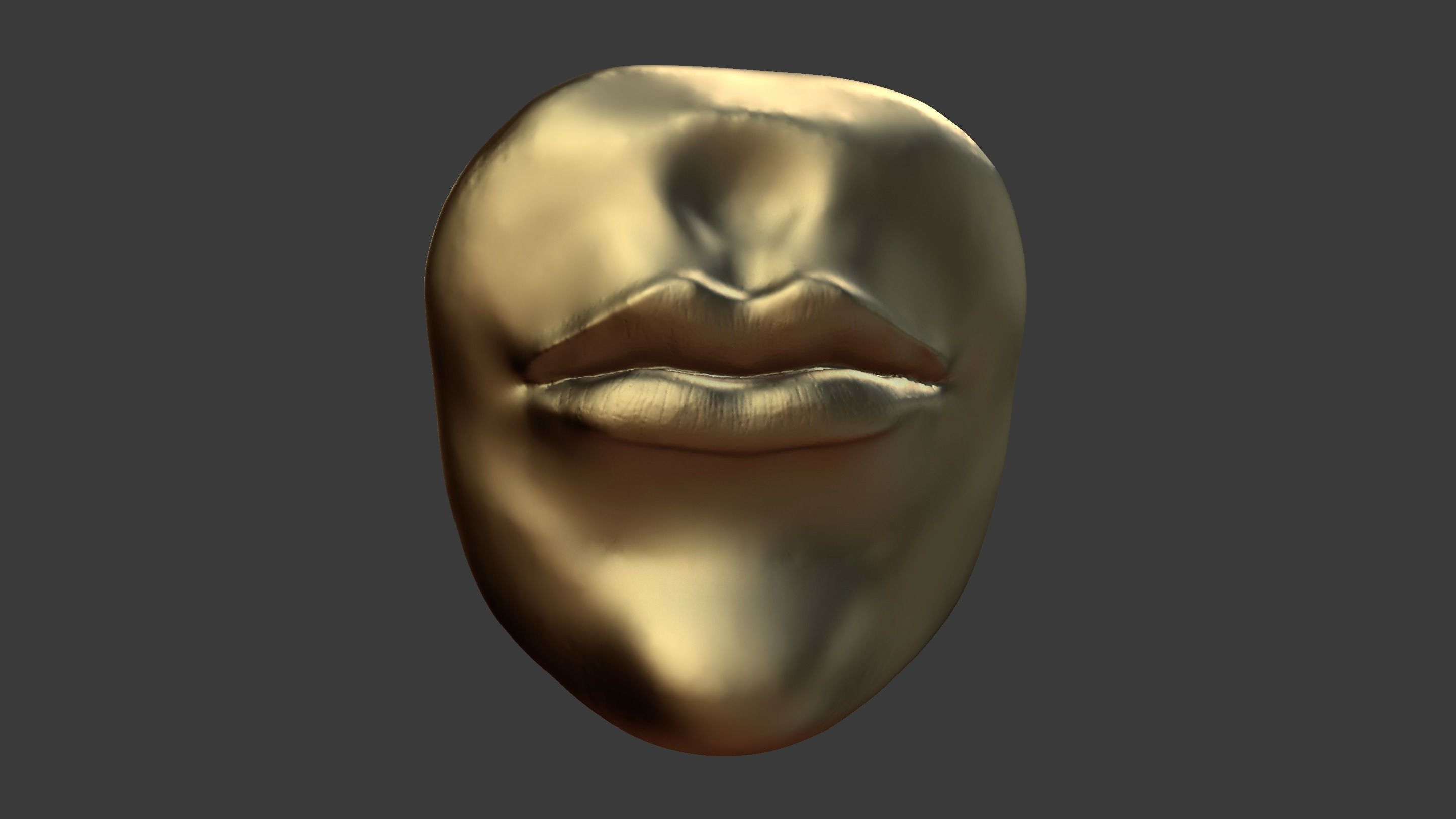 Human Mouth Lips 3D model_7