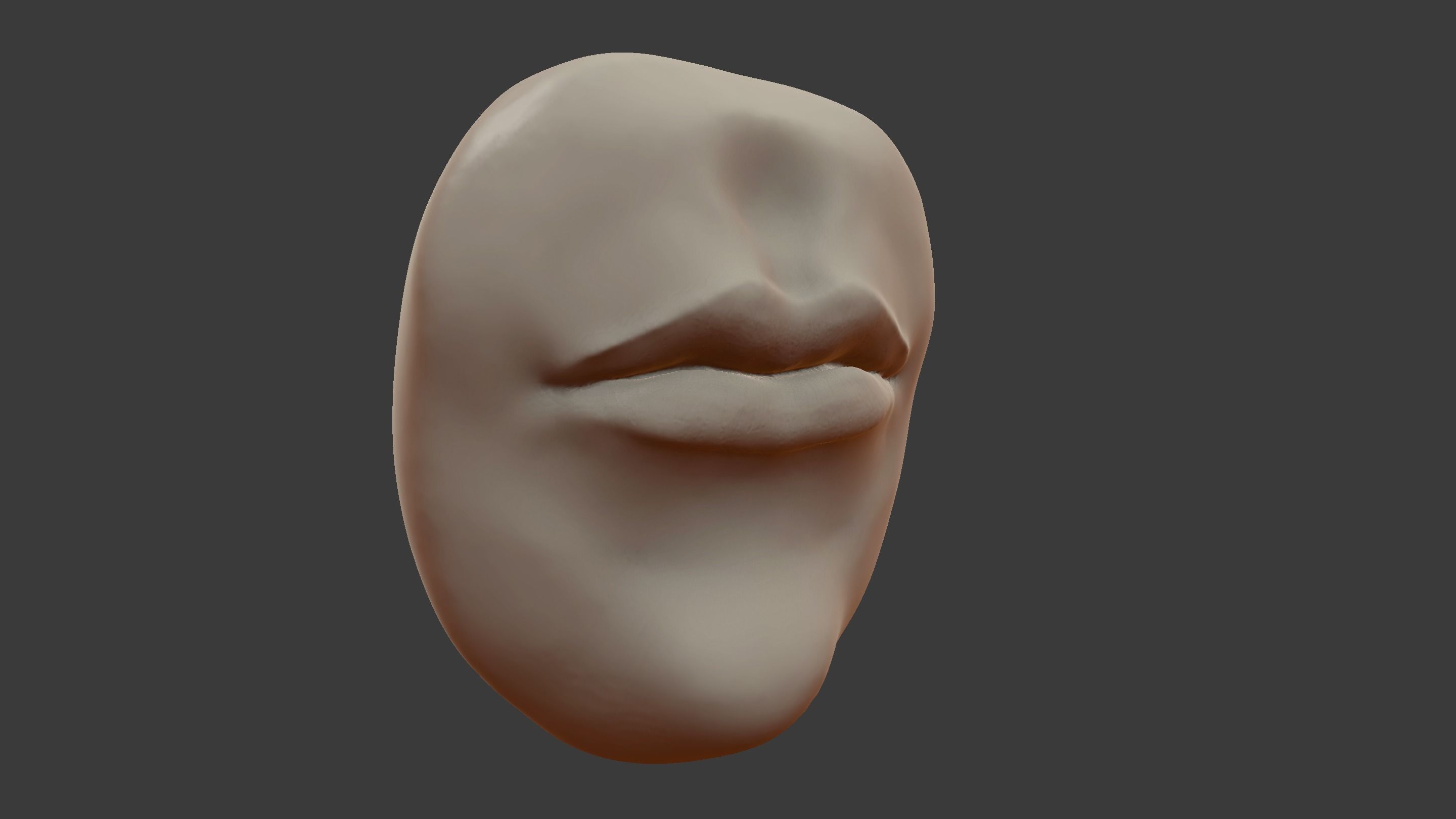 Human Mouth Lips 3D model_8