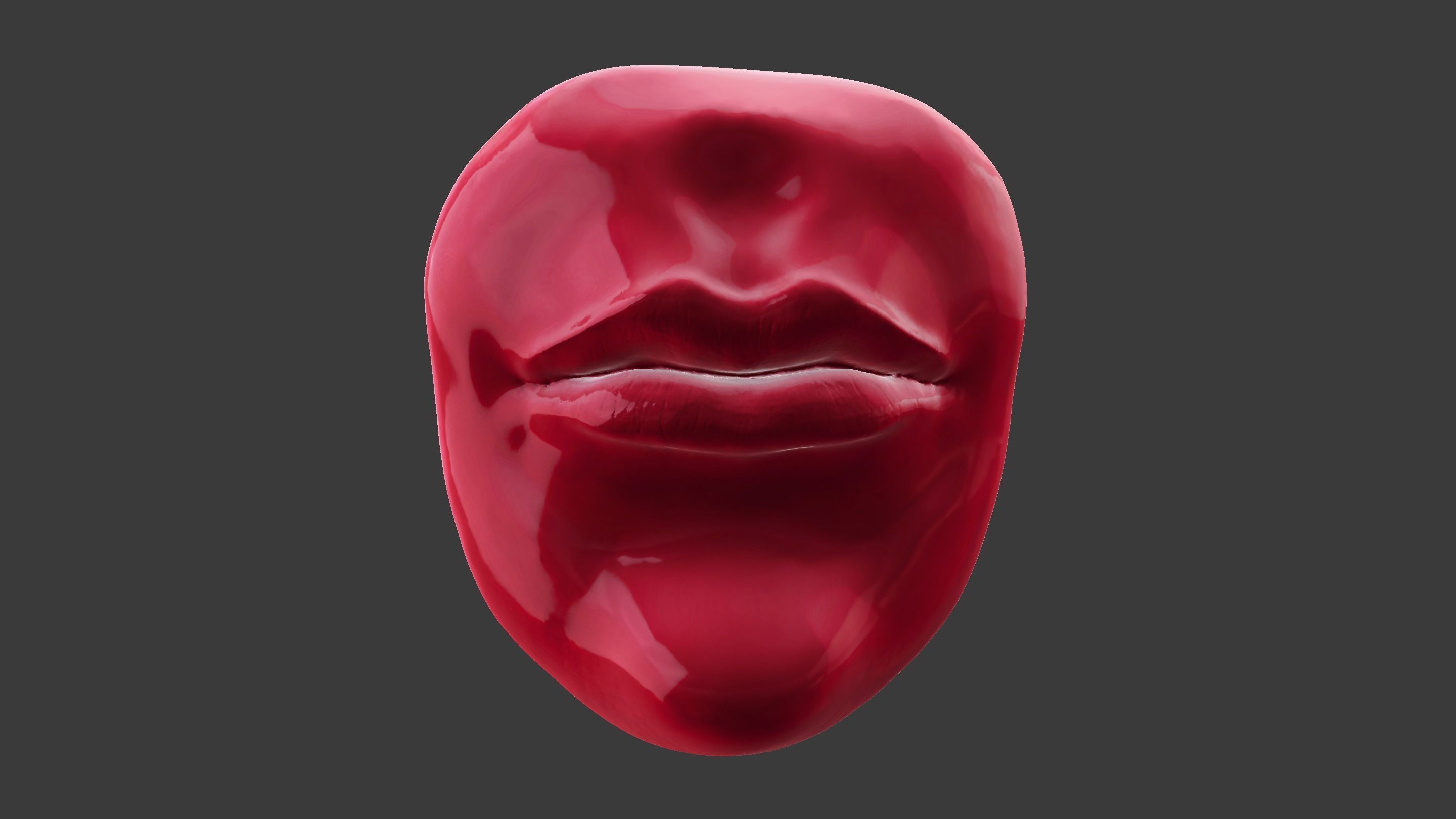 Human Mouth Lips 3D model_1