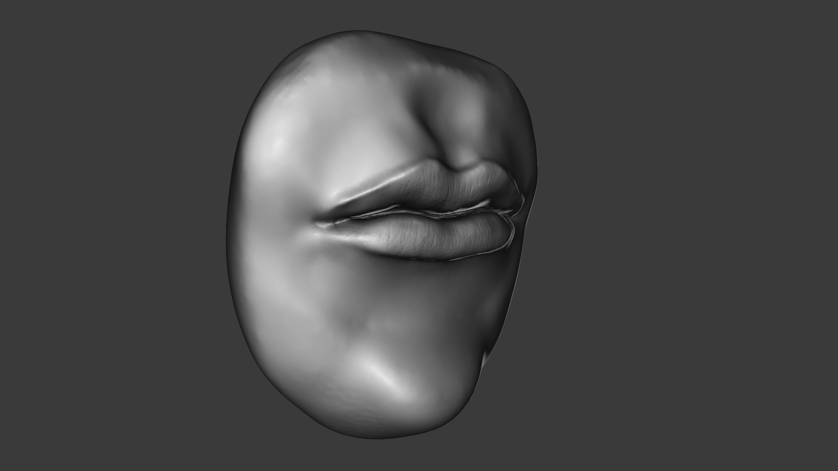 Human Mouth Lips 3D model_4