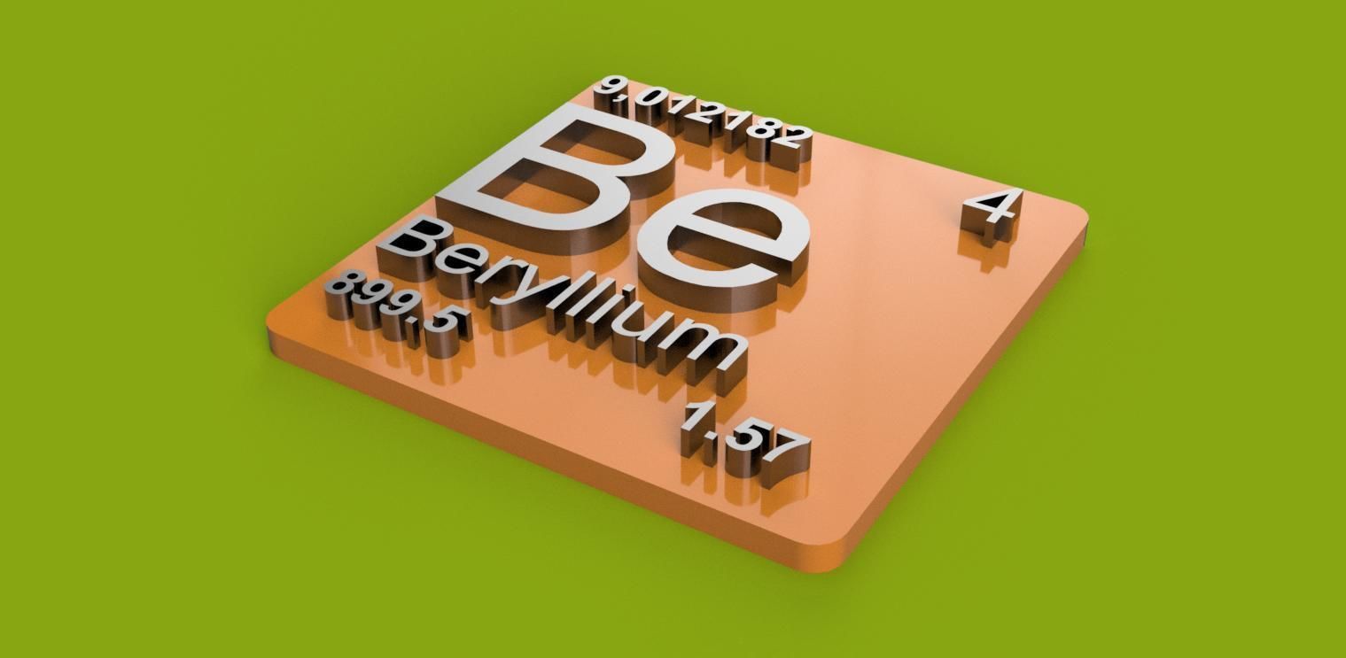 Periodic Table of Elements  blocks  chemistry   -  stl file 3D print model_11
