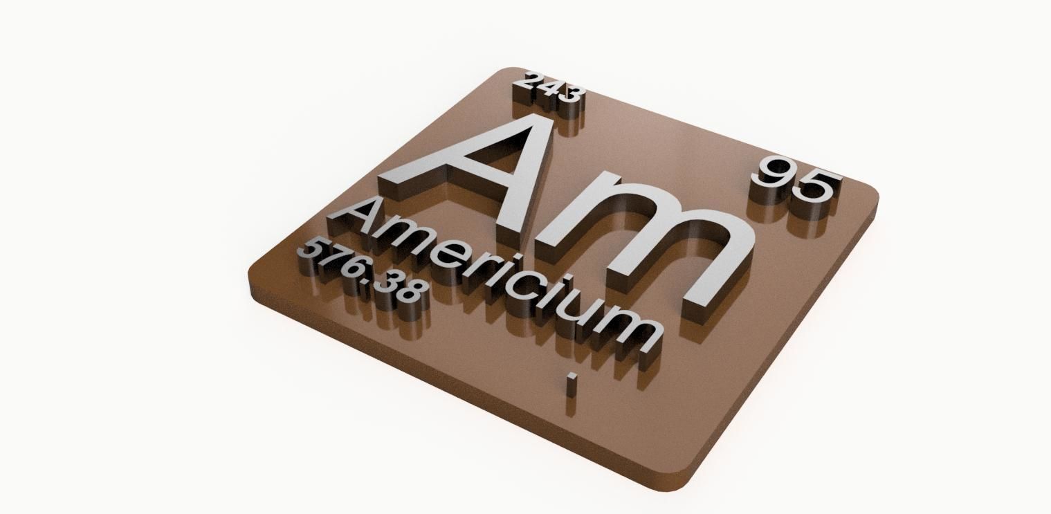 Periodic Table of Elements  blocks  chemistry   -  stl file 3D print model_8