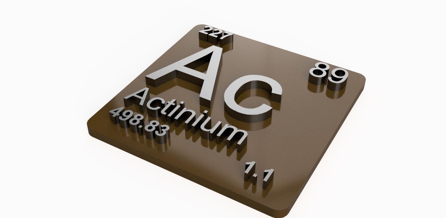 Periodic Table of Elements  blocks  chemistry   -  stl file 3D print model_6