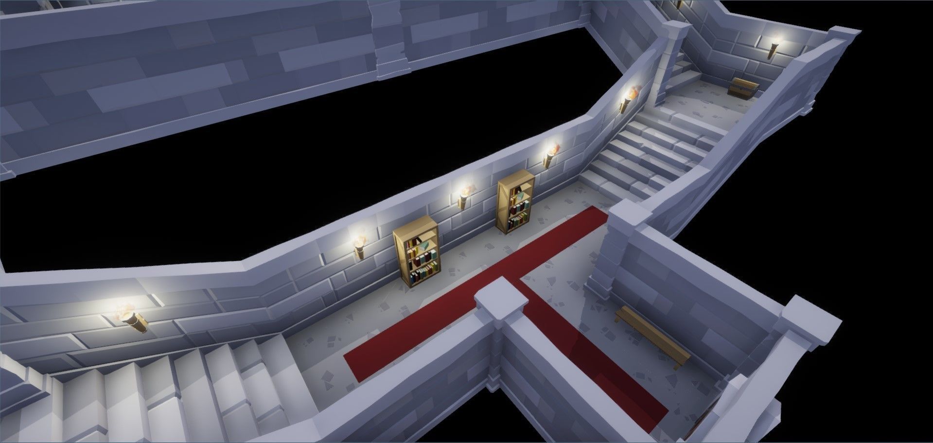 Modular Dungeon Low Poly Package Low-poly 3D model_2