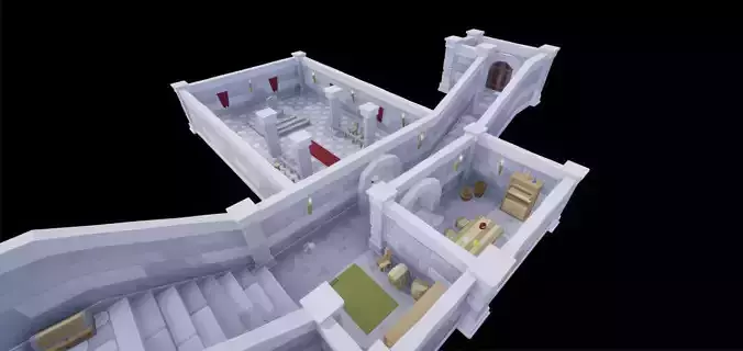 Modular Dungeon Low Poly Package