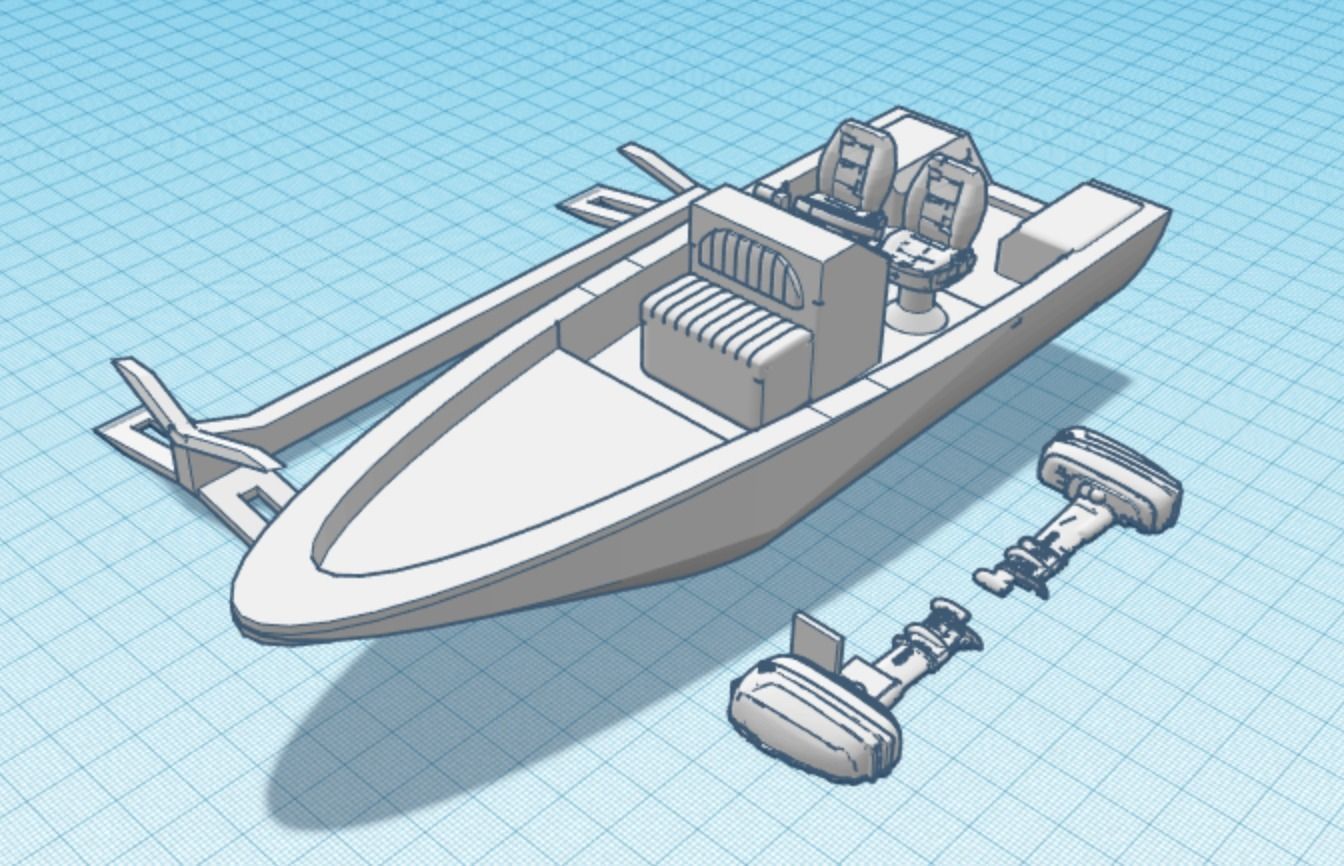 Sea Pro 170 2005 Boat 3D print model_1