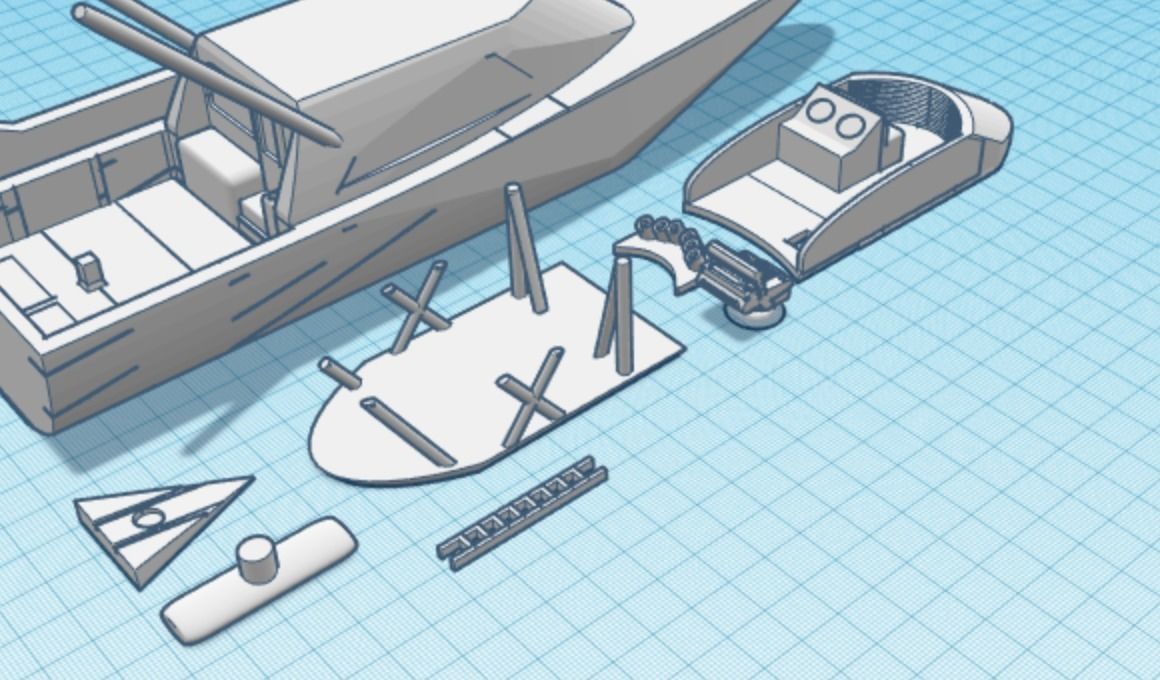 Fishing Charters 48ft Viking Ship 3D print model_4