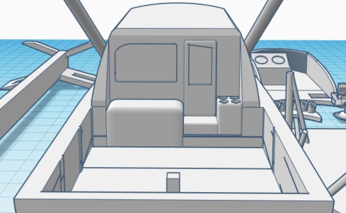 Fishing Charters 48ft Viking Ship 3D print model_3