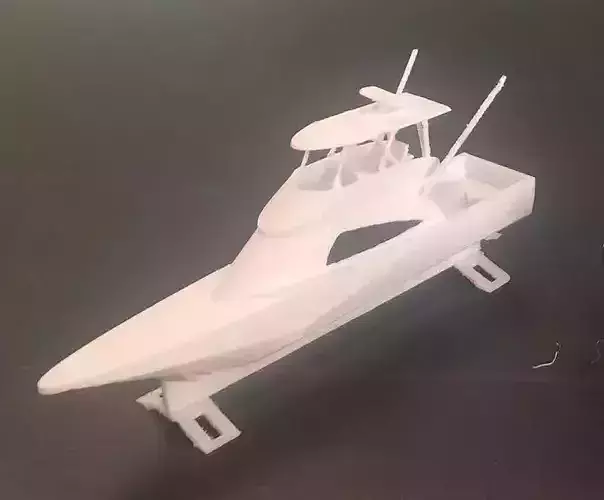Fishing Charters 48ft Viking Ship 3D print model