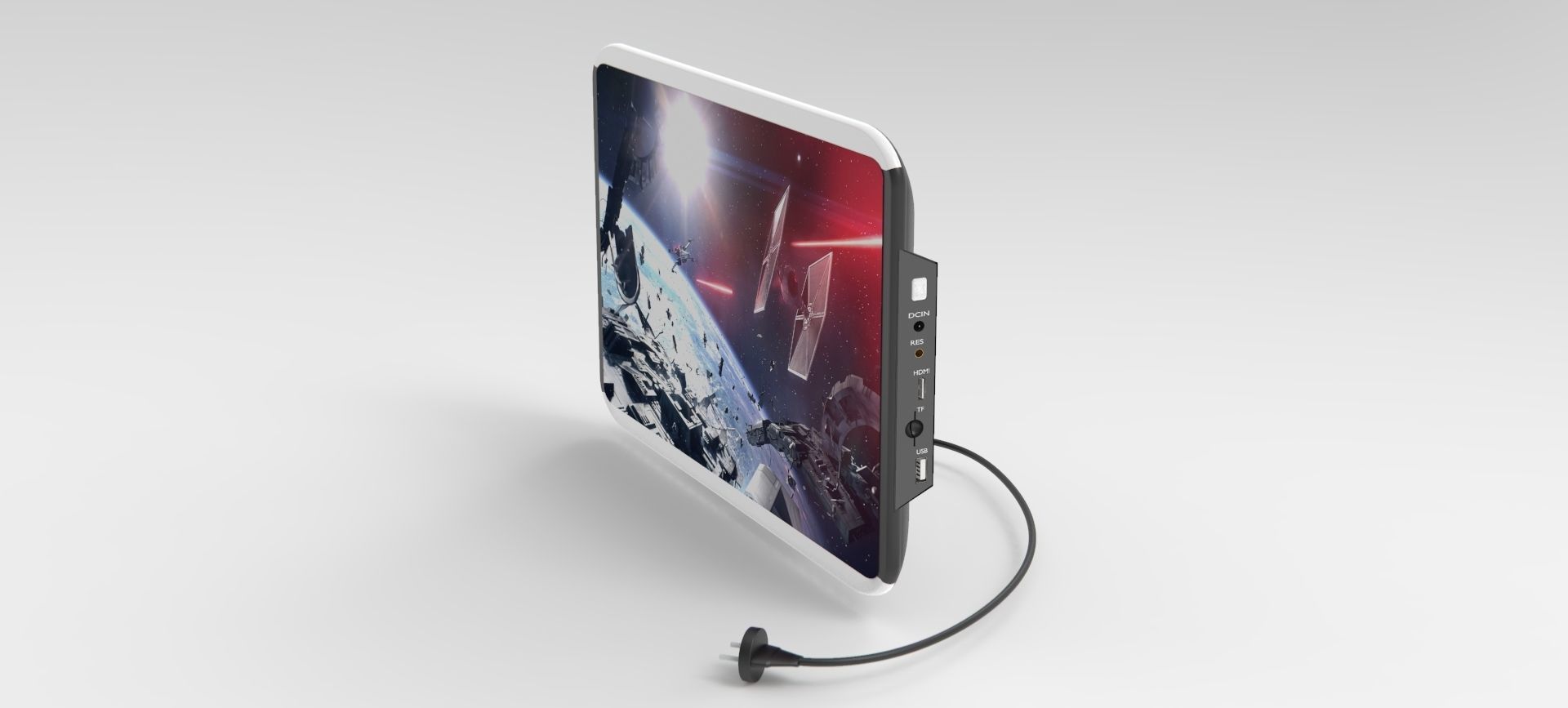 monitor star wars tablet with charger 3D model_17