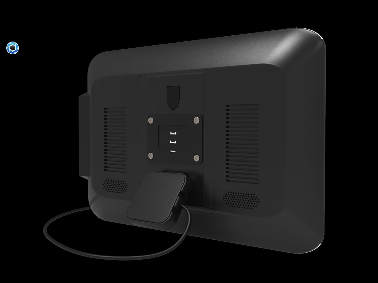 monitor star wars tablet with charger 3D model_11