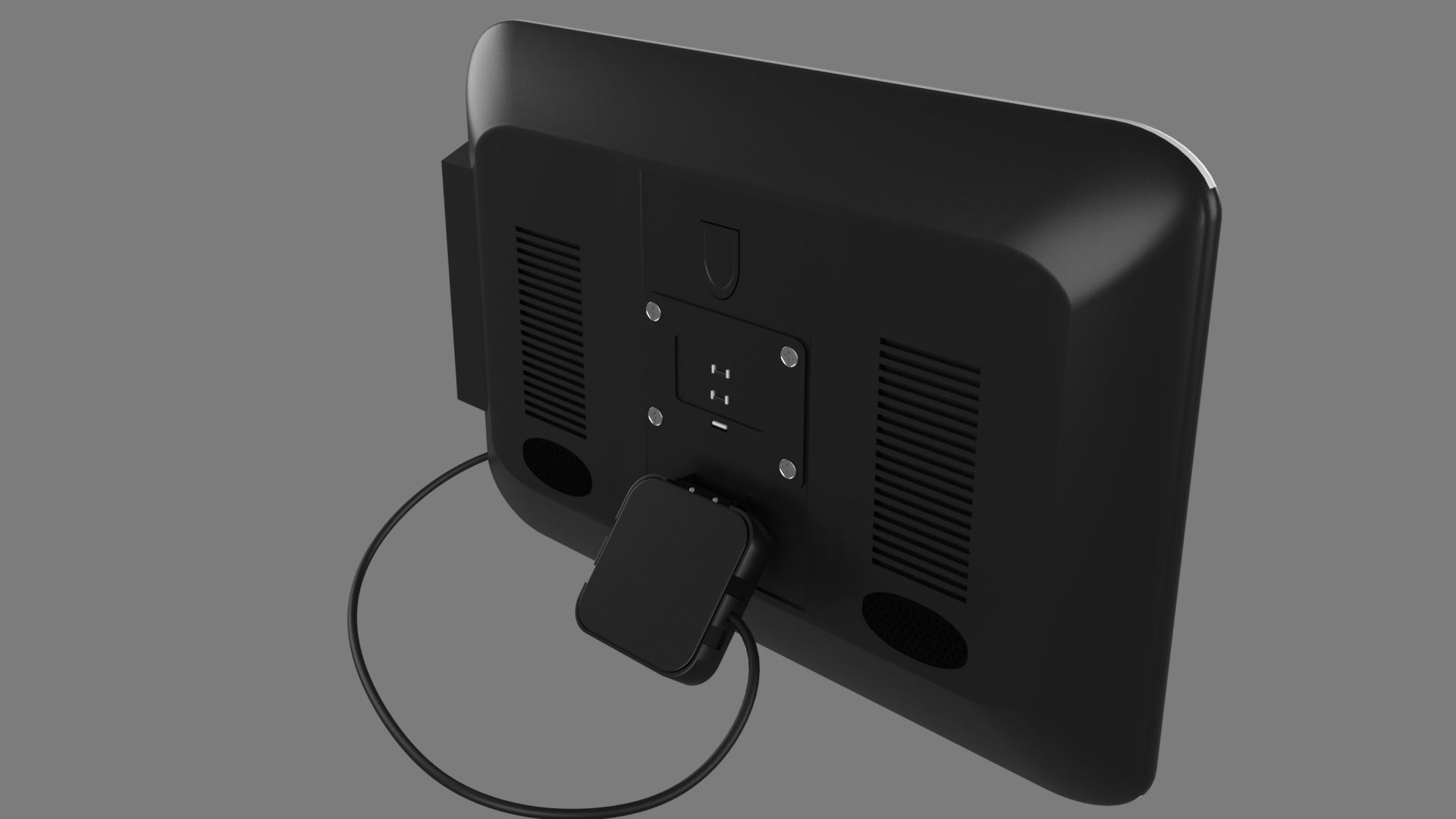 monitor star wars tablet with charger 3D model_2