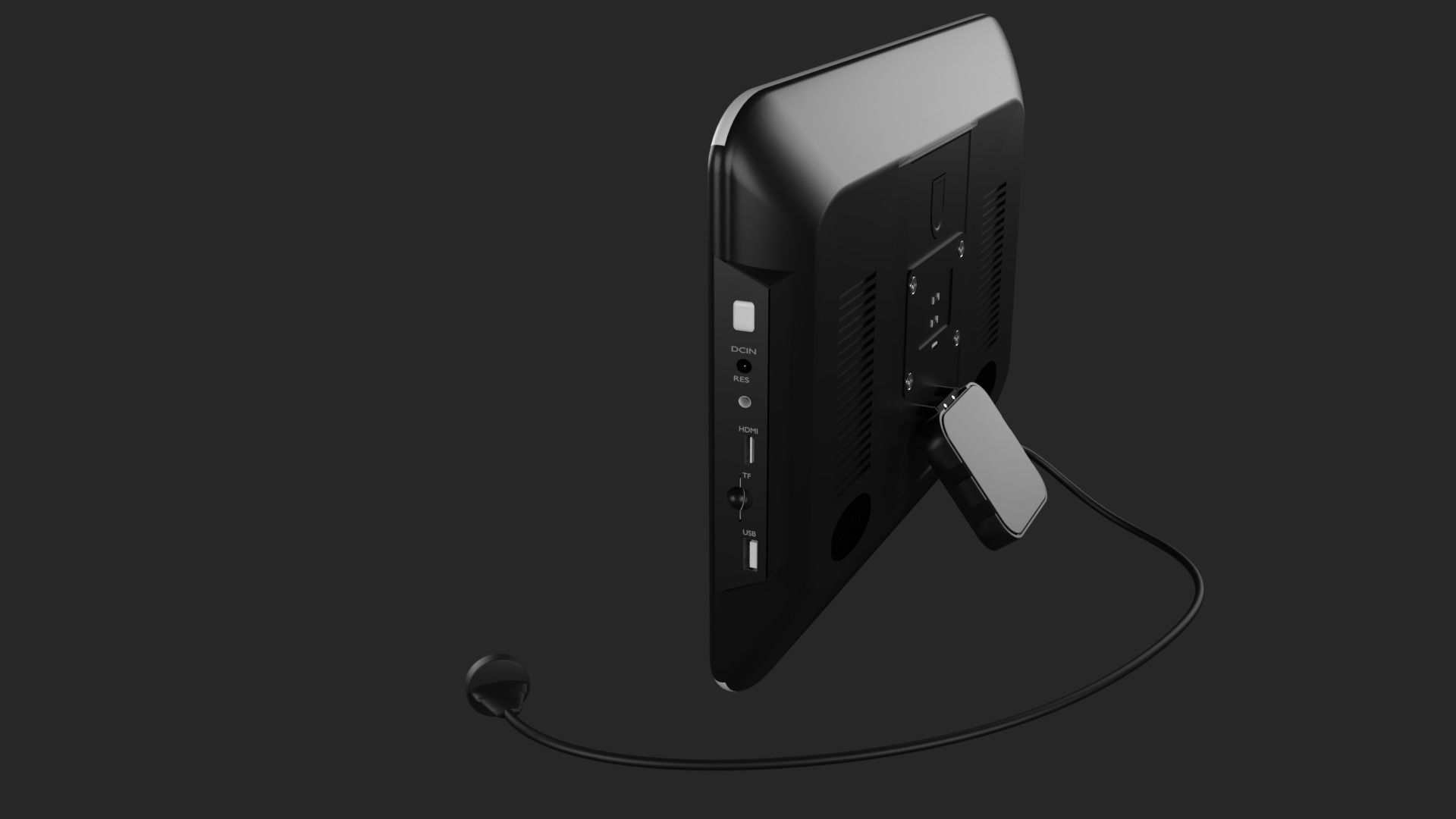 monitor star wars tablet with charger 3D model_7