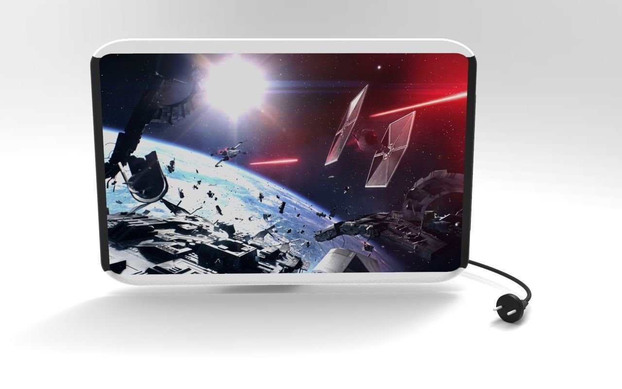 monitor star wars tablet with charger 3D model_14