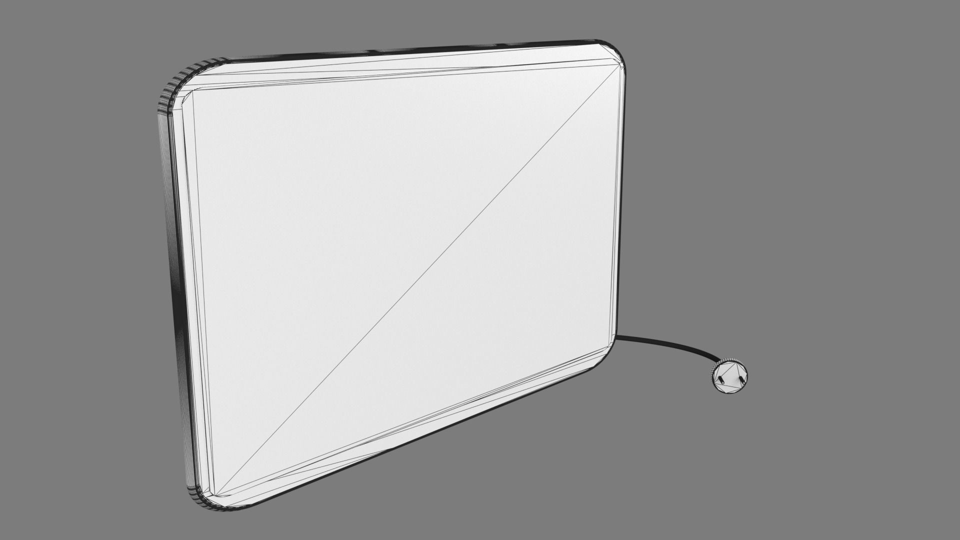 monitor star wars tablet with charger 3D model_6