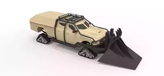 Dodge Ice Ram from the Fast 8 Scale 1 to 24 3D print model