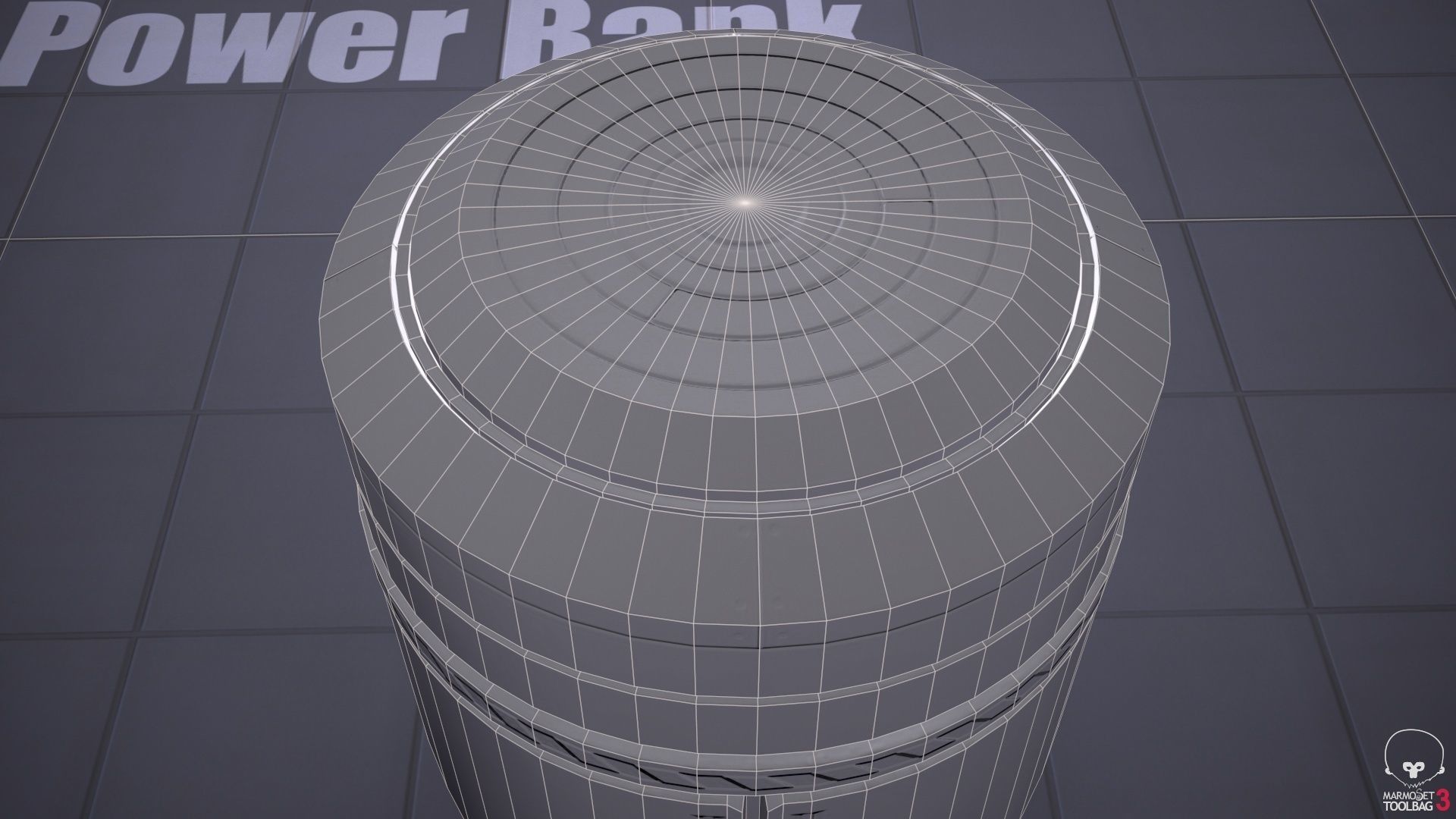 Sci-Fi Power Bank PBR Low-poly 3D model_13