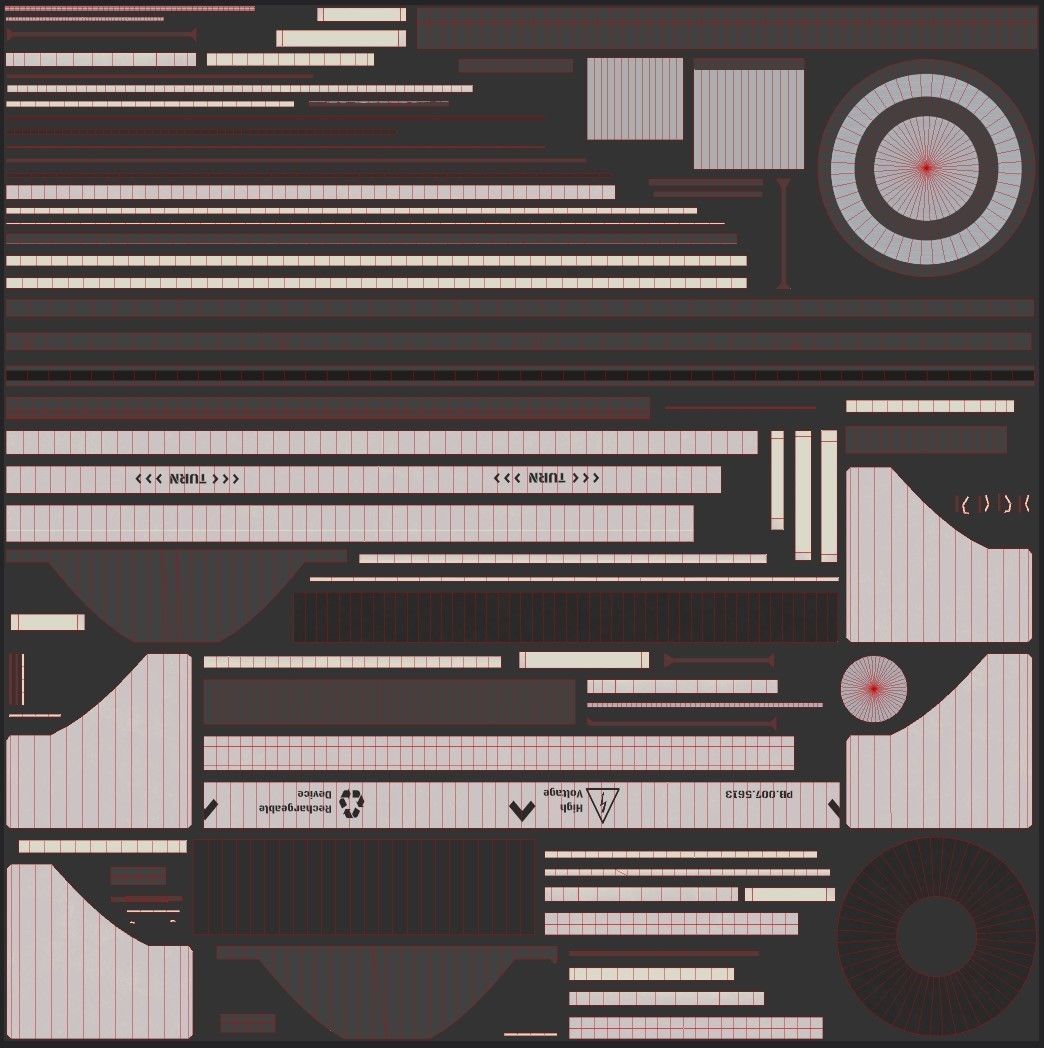 Sci-Fi Power Bank PBR Low-poly 3D model_17