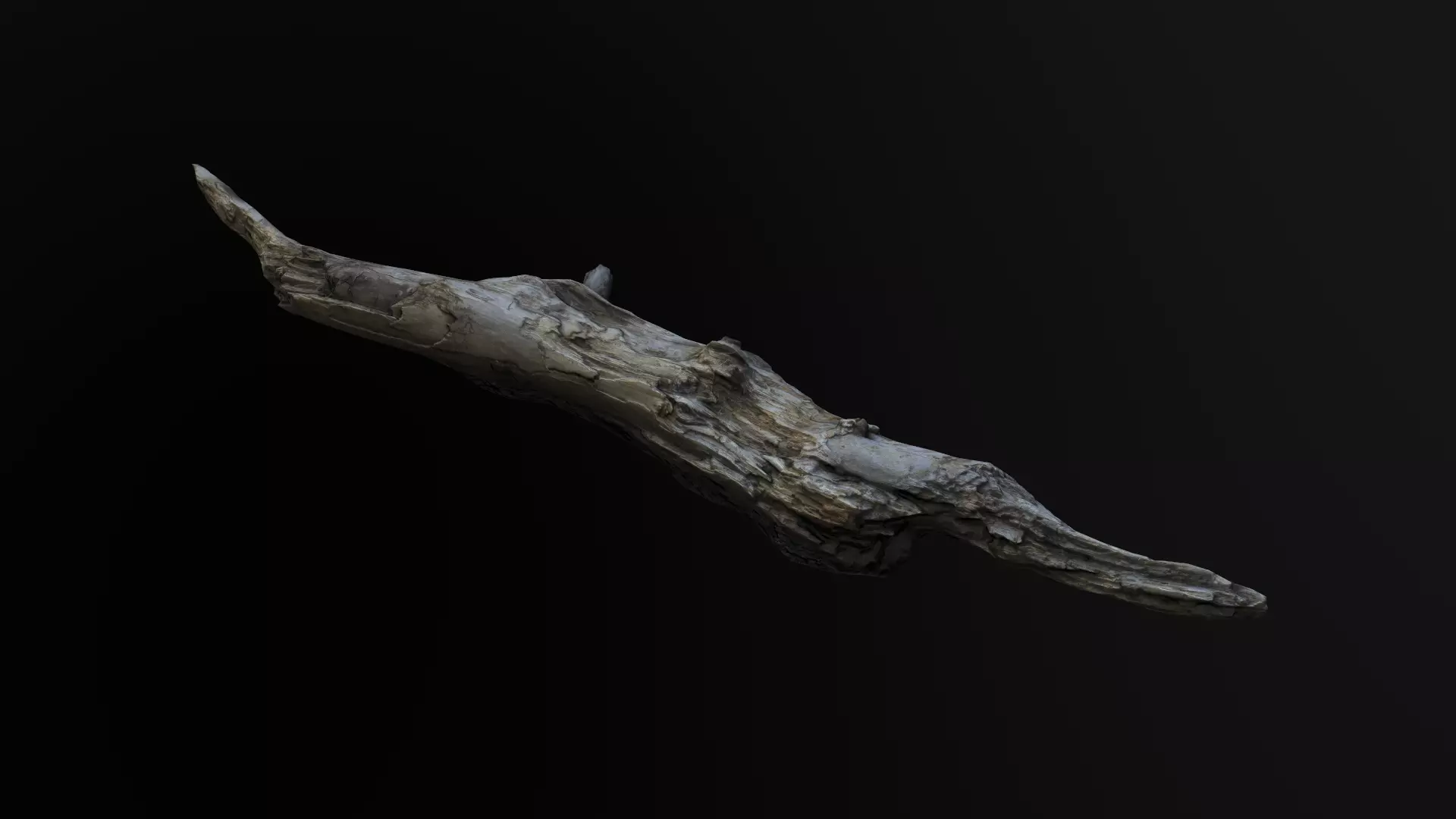 Pine Log 1 - Scanned models for games Low-poly 3D model