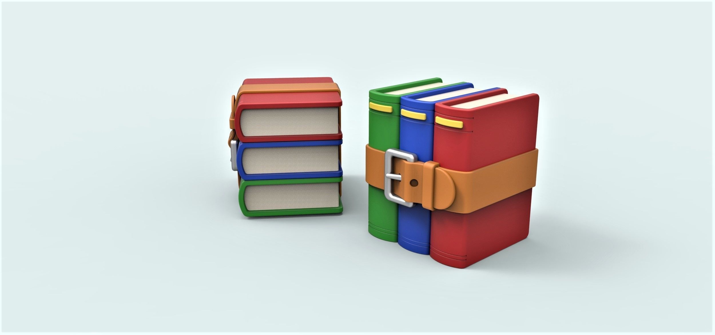 Archive colorful suitcase 3D print model_2