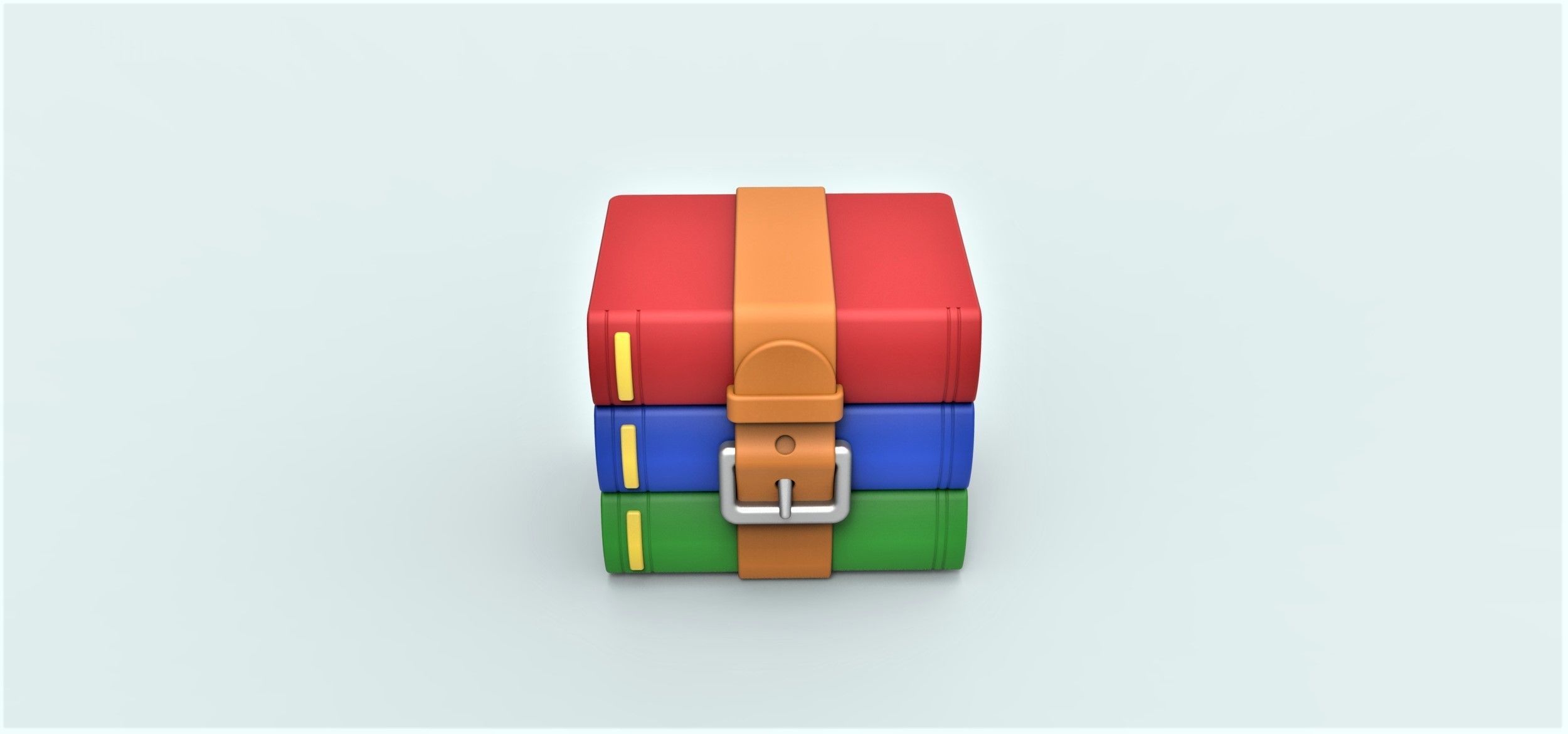 Archive colorful suitcase 3D print model_4