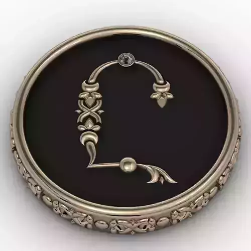 Brooche with armenian letter Y
