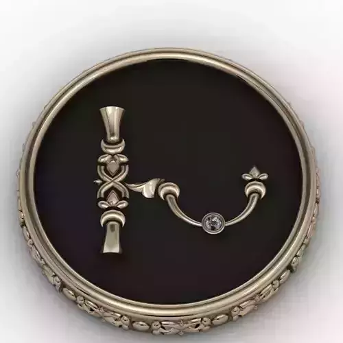 Brooche with armenian letter Xh
