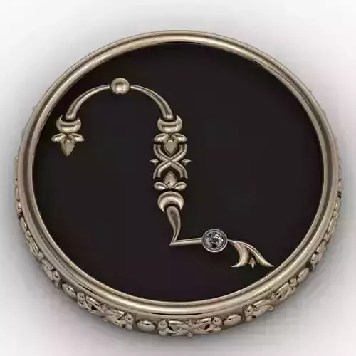 Brooche with armenian letter X