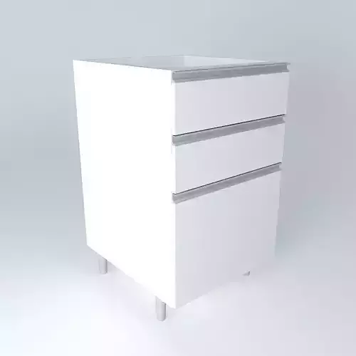 Counter with drawer and two drawers