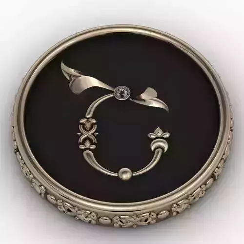 Brooche with armenian letter Sh
