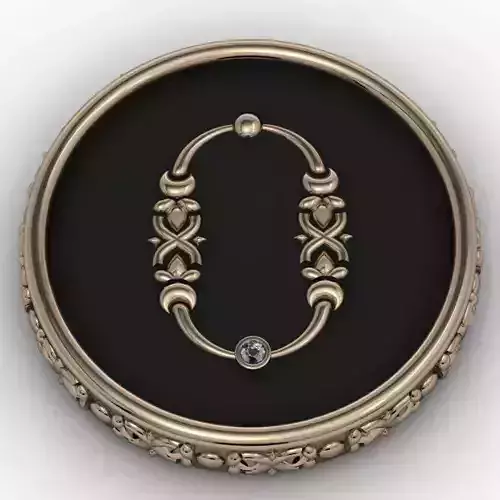 Brooche with armenian letter O
