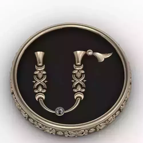 Brooche with armenian letter M